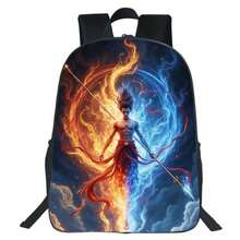 1pc Nezha Havoc In The Sea Themed Anime Pattern Backpack - A - View 7