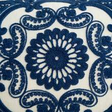 1 pieza Funda de cojín de lona con flores estilo bohemio con bordado exquisito, decoración del hogar de varios tamaños para uso compartido, sin relleno de almohada - Multicolor - Ver 9