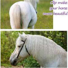 12pcs Shiny Multicolor Horse Hair Decoration Set, Colorful Sequins For Horse Mane And Tail, Easy-To-Apply Horse Grooming And Costume Accessory, Photography Prop, Suitable For Performance, Photography, Masquerade And Other Occasions - Multicolor - View 4