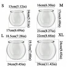 Round Fish Tank Clear Beta Fish Aquariums Home Decoration Compact Aquatic Animal Container For Ornamental Fish Tabletop Tank - Multicolor - View 9
