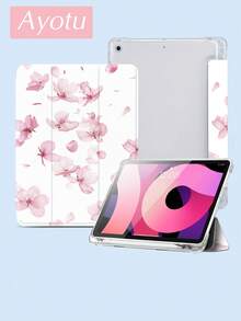 Ayotu 1pc Cherry Blossoms Pattern Tablet Case & Kindle E-Book Case Compatible With IPad 10th Generation, IPad 11/Air 4th/Air 7th/9.7 Inches, Compatible With Samsung Galaxy Tab A9 Plus, Kindle (11th Generation-2024 Release)(6 Inch), Kindle Paperwhite 12th Gen 2024, Great Holiday Gift, Stylish And Simple Pattern. - Multicolor - View 5