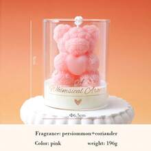 1pc Rose Bear Scented Candle, Elegant Decor, Wedding Companion Gift, Home Decor, Valentine's Day Gift, Birthday Gift, Christmas Decoration, Christmas Gift, Room Decor, Valentine's Day, Valentine's Day Candle, Graduation Season - Available In Multiple Colors - View 27