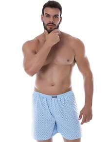 Set Of 5 Men's Boxer Shorts, Cool And Comfortable Sleep Shorts, Pajamas - 彩色 - 查看 2
