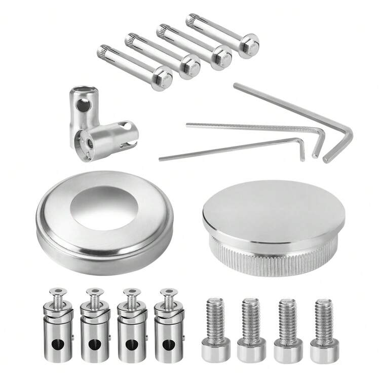 Stair Railing, Stainless Steel Handrail, Balustrade, Balustrade Bars, Terrace Balustrade, Stair Kit - 2 Traverses - View 2