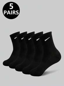 5/10 双男士黑白户外运动短袜，春夏 - 彩色 - 查看 16