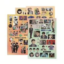 灵能百分百动漫贴纸，校园与超能力相结合，防水材质，适用于手机壳装饰 - 彩色 - 查看 5