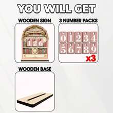 Nostalgic Vintage Wooden Reading Tracker, Exquisite Book Counting Desk Ornament, Perfect For Book Lovers & Study Decor - C - View 7