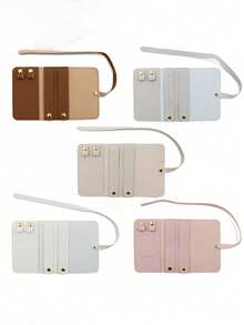 1pc Portable Microfiber Jewelry Storage Bag With Snap Closure, Travel-Friendly Necklace And Bracelet Organizer, Protective Pendant Holder, Jewelry Display & Packaging Accessory, Jewelry Pouch Necklace Storage Bag For Women - Multicolor - View 3