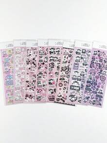 1PC Ins Style Popular Laser Cute Cartoon Animal Stickers DIY Cute Bunny Journal Decoration Stickers CCD Phone Case Tablet Water Cup Decoration Stickers Multiple Styles To Choose From - Multicolor - View 1