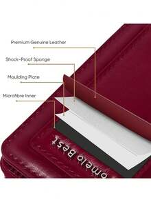 Pomelo Best Car Key Case Leather Wallet Car Key Holder Case With ID, SIM And Credit Card Slot Car Key Cover Presented In A Gift Box - Small - View 6