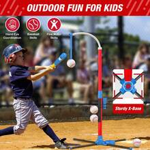 QDRAGON 4 In 1 Tball Set For Toddlers 3-5 With Toss And Catch Ball Set/ 2 Bats, Hanging Tee Ball Stand With Auto Pitching Machine, Indoor Outdoor Sport Toys Christmas Birthday Gifts For Boys Girls - Yellow - View 4