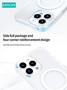 KOOLIFE 1个透明磁吸手机壳，TPU+PC材质，支持MagSafe无线充电，四角防摔防震，兼容 17/17 Pro/17 Pro Max、16/16 Pro/16 Pro Max/16 Plus、15/15 Pro/15 Pro Max/15 Plus、12/12 Pro/12 Pro Max、13/13 Pro/13 Pro Max、14/14 Plus/14 Pro/14 Pro Max。 - 無色 - 查看 5