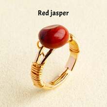 1PC Natural Crystal Amethyst Small Ball Ring Quartz Minerals Jewelry Quartz Women Fashion Ring Reiki Healing Jewelry Mother's Day Gift - Ring - View 17