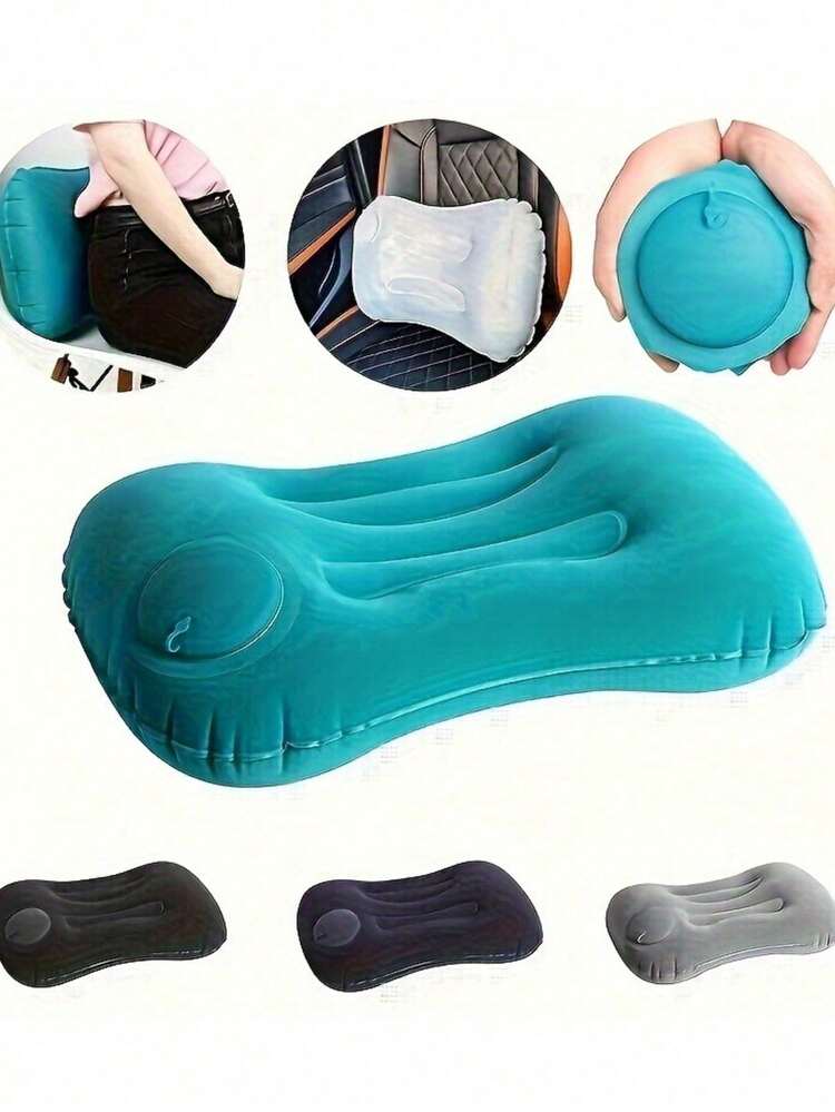 Portable Travel Nap Pillow, Slow Rebound Neck Pillow, Office Siesta Essential, Airplane Travel Cervical Pillow, Removable & Washable, With Storage Bag, Neck Support Travel Essential, Travel Accessories, Must-Have For Vacation, Summer Holiday, Back To School Season - Multicolor - View 5