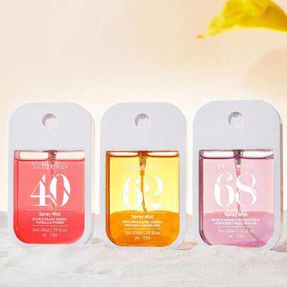 45ml Spray de bolsillo portátil, fragancia floral fresca, aroma duradero, recarga conveniente, desodorante unisex, fragancia de viaje, apta para todas las estaciones, disponible en 3 aromas diferentes