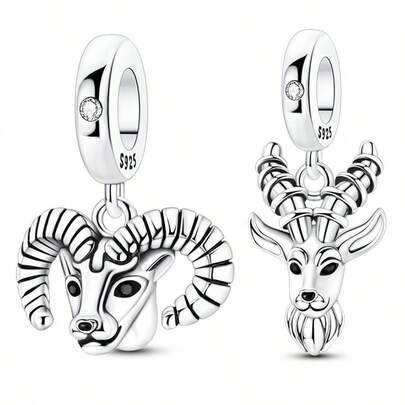 925 Sterling Silver Cartoon Animal Charm Beads, Suitable For DIY Bracelet, Fashionable Jewelry Gift For Women Birthday Party