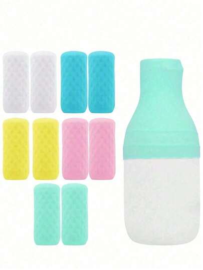 5 Packs Of Leak-Proof Elastic Packages, Essential For Cruises And Travel, Suitable For Most Travel-Sized Toiletry Bottles, Silicone Bottle Caps, Good Elasticity, Reusable, Washable, Easy To Carry, No Need To Worry About Makeup Leaking Out, Suitable For Me