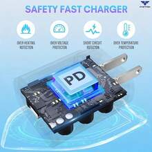 超快充电 Type-C 数据线，兼容 25W USB-C 充电器，适用于 Galaxy S23/S22/S21/S20/Plus/Ultra/FE/Note 20/10/Z Fold/Flip/A17，USB-C PD 25W 超快充电适配器 - 美規A型插(110-127V) - 查看 11