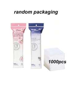 1000pcs Ultra-Thin Makeup Remover Pads, Square Face, Lip & Nail Polish Remover Pads, Non-Woven Fabric, Soft & Non-Shedding - Multicolor - View 10