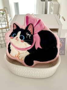 1条可爱猫咪造型多巴胺吸水性强、触感柔软的手巾，竖款设计节省空间，适合浴室和厨房装饰，色彩鲜艳，可用作浴室/厨房装饰布或厨房毛巾 - 彩色 - 查看 15