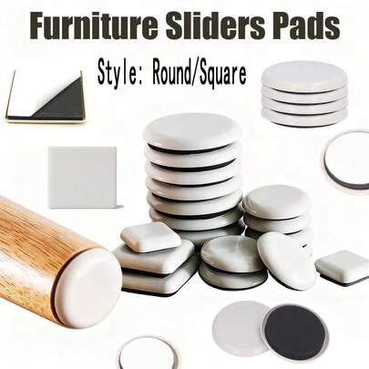 4pcs Furniture Leg Slider Pads Anti Scratch Easy Move Heavy Furniture Thickened Moving Pad Anti-Abrasion Floor Protector Mat