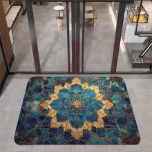 Thảm trải sàn sang trọng họa tiết Mandala xanh dương và vàng, thảm trang trí hiệu ứng kính vẽ tinh tế, thảm chào đón phong cách Bohemian cho ngôi nhà, chất liệu nhung mềm mại, thảm chùi chân, thảm nhỏ, thảm chào đón, thảm trải sàn, thảm chùi chân ngoài trời, thảm nhà bếp, trang trí nhà cửa, thảm cửa trước, thảm trải sàn nhỏ, thảm ngoài trời, trang trí nhà cửa, thảm trải sàn, thảm sân vườn, thảm có thể giặt được. - Nhiều màu - Xem 5