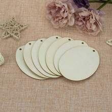 10个未上漆的木制复活节彩蛋，可用于DIY工艺品、绘画、圣诞节、生日派对、春季家居装饰，营造欢乐复活节氛围。 - 米色 - 查看 8