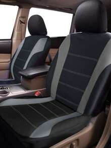 Funda para asiento de coche de tela de poliéster transpirable, ajuste universal para la mayoría de coches, SUV y camionetas - Conjunto completo - Ver 9