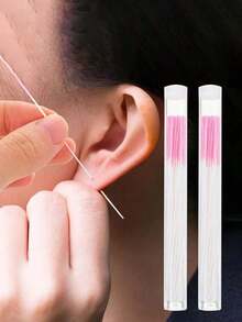 1 Set Ear Piercing Cleaning Kit, Disposable Dental Floss Piercing Care Cleaning Line, Ear Piercing Care Tools, Unisex Piercing Care Set - Multicolor - View 2