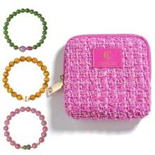 Jewelry Boxes - Tweed Hot Pink-b - View 8