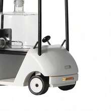 Golf Buggy Decanter Set With Glasses - Blue - View 4