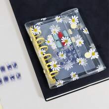 A7 Daisy Loose-Leaf Binder Cover, Detachable 3D Crystal Bubble Sticker Album, Sticker Book With Peelable Sticker Pages, Transparent Card Holder, 160 Pockets Refill Pages, DIY Memo Notebook, Stationery Storage Box, Essential For Back To School, New Year, Valentine's Day, Office Supply Season, Suitable As Gift - Multicolor - View 2