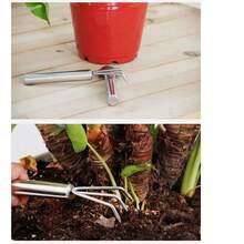 2pcs/Set Stainless Steel Flower Pot, Trowel, Rake Gardening Tool Set For Potted Plants And Flowers - 2-piece Garden Rake Set - View 10