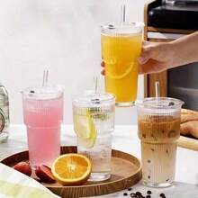 Trinkgläser - 4 Tassen + 4 Deckel + 4 Strohhalme - Übersicht 7