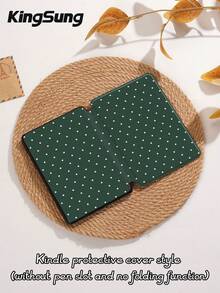Kingsung 绿色波点极简图案平板电脑保护套，适用于 9.7/10.2/10.5/10.9/12.9 英寸 Galaxy Tab S6 Lite 10.4 英寸、Kindle Paperwhite 第 12 代（2024 年款）、Kindle 第 11 代（2022 年款），柔软防震保护，支持智能睡眠/唤醒功能。 - 彩色 - 查看 9