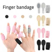 5pcs Finger Sleeves, Elastic & Breathable, Multiple Colors Available, Provide Thumb Support & Pressure Protection, Unisex, For Finger Warmth, Sports & Hand Care, 2/5pcs Random Colors - Multicolor - View 2