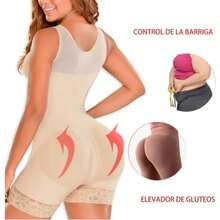 1 High Compression Shapewear, Suitable For Colombian Female Faja, Used For Controlling Abdominal Fat, Full Body Shaping, 3 Hooks, Waist Trainer, Hip Straightener,Faja Moldeadoras De Cuerpo - 彩色 - 查看 9