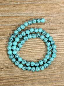 38cm Blue Turquoise Loose Beads, Suitable For Jewelry Making. 4mm/6mm/8mm/10mm (40-90pcs) Beads, Fit For DIY Necklace, Bracelet And Earrings, Can Be Given As Gifts To Your Loved Ones - Jewelry Accessories - Multicolor - View 16
