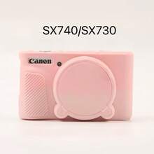 适用于佳能SX740/SX730相机的硅胶相机保护套，摄影保护套，SX740硅胶保护套相机包收纳袋，男女通用数码相机包 - 彩色 - 查看 20