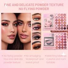 48-Color Paper Multi-Functional Eye Shadow, Multi-Color, Easy To Color And Easy To Blend, Matte, Fine Shimmer And Brighten Makeup Palette - Multicolor - View 7