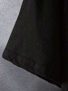 Summer Casual Print Patterns Are Suitable For Both Men And Women. Short-Sleeved T-Shirt Loose Blouse Joker Blouse. - Black - View 4