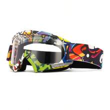 Las más nuevas gafas de motocicleta para hombres, gafas de sol para Motocross, gafas protectoras de  MX MTB, gafas para casco, gafas de esquí para conducir vintage - Lente F-clear - Ver 7