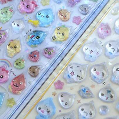 1pc Of Children's Anime Cartoon 3D Stickers, Cute Animal Cat Stickers, DIY Craft 3D Stickers, Suitable For DIY Phone Cases, DIY Sticker Notebooks, DIY Crafts, Laptops, Gift Packaging, Party Decoration, Perfect Holiday Gifts, Gifts For Fans And Friends, Back To School Gifts (Random Style)