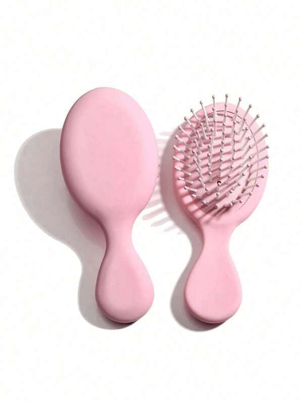 1pc Macaron Air Cushion Hair Brush, Women's Portable Anti-Static Mini Massage Comb, Household Small Comb, Suitable For Travel, Hair Clips, Hair Accessories, Back To School Supplies