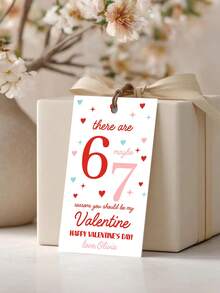 16/32pcs Personalized 67 Valentine's Day Tags, Customize Text,Valentine Gift Tag 67 Valentine Gift Tag Favor Tag Classroom Handout Tag Candy Any Gift, Teacher Funny Middle School Slang Kids - Multicolor - View 3