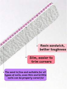 100/180目灰色指甲锉板。符合人体工学的硬度，可精准修整人造指甲和天然指甲边缘。双面防滑打磨面。可重复使用且可消毒，专业美甲沙龙品质。 - 多色 - 查看 5