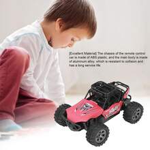 Coche de escalada todoterreno con control remoto inalámbrico de aleación de aluminio de cuatro vías 2.4G para niños, escala 1:18, recargable por USB, rojo (control remoto enviado sin batería) (coche enviado con batería incorporada). - Tipo de Enchufe A USA (110-127V) - Ver 6