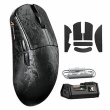 Chuột chơi game không dây ATTACK SHARK R11 Ultra 8K sợi carbon với độ phân giải 42000 DPI - Cảm biến PAW3950 MAX - Trọng lượng nhẹ 49g, chip MCU Nordic 52840, kết nối có dây/Bluetooth/2.4Ghz có thể lập trình, cáp xoắn RGB dành cho PC - Nhiều màu - Xem 13