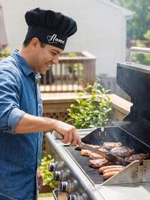 Customized Text Baker/Chef Hat, Adjustable Personalized Name Chef Hat, Professional Chef Hat, Baking Enthusiast Chef Hat Gift, Chef Gift - A - View 3