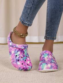 Adjustable Loose Flat Sandals, Suitable For Garden, Casual, Travel, Beach, Closed Toe - Multicolor - View 6